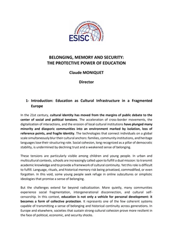ESISC Report